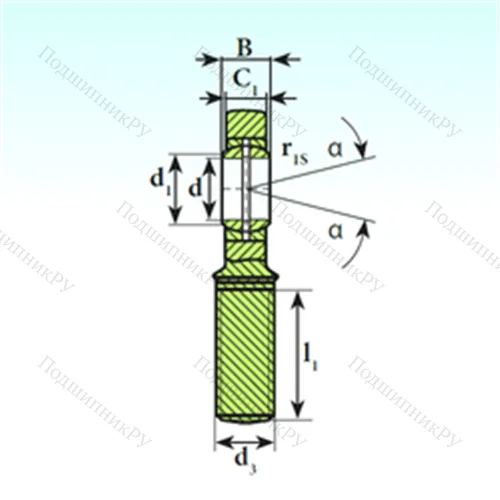 Подшипник скольжения сферический SA 80 ES 2RS от производителя  ISB