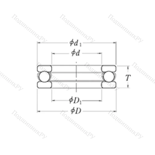 Подшипник шариковый упорный LT 1B