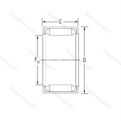 Подшипник игольчатый радиальный BT 208A