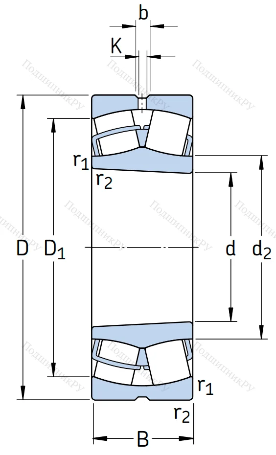 Сферический роликовый подшипник 24024 CC/W 33