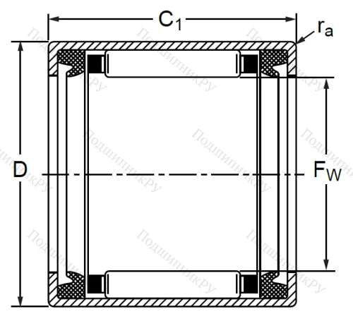 Подшипник HK 4016 2RS в Пензе