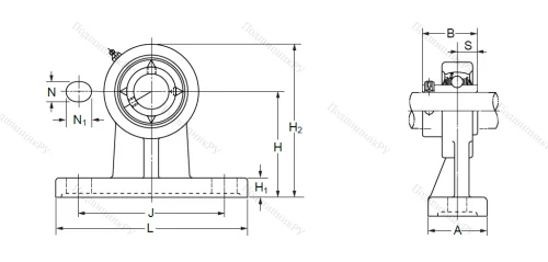 Подшипниковый узел UCPH 204 (UCHP 204) в Пензе