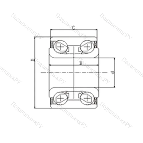 Подшипник шариковый радиально-упорный IJ 131020