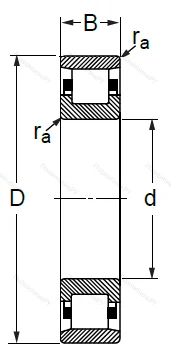 Цилиндрический роликовый подшипник N 314 (2314) в Пензе