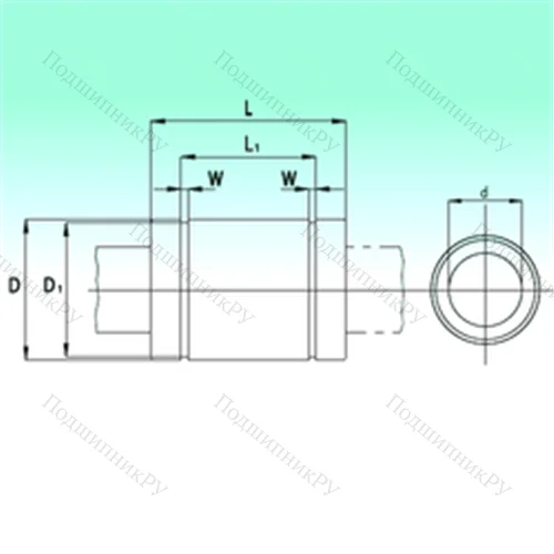 Подшипник шариковый линейный KB 1636-PP