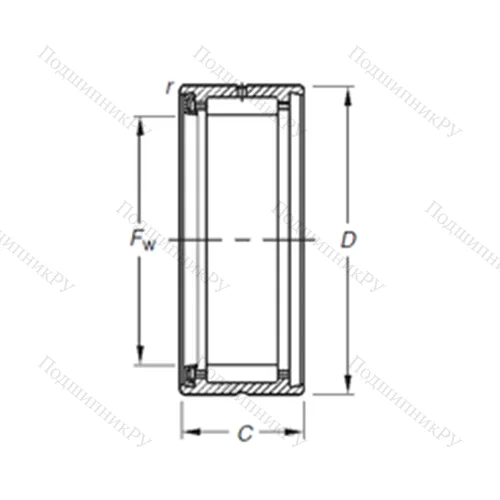 Подшипник игольчатый радиальный RNA 4903RS