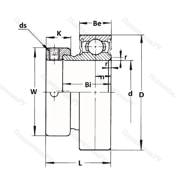 Корпусный подшипник KHR 205 AE в Пензе