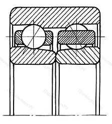 Подшипник  3086207 (3207D) размер 35x72x27