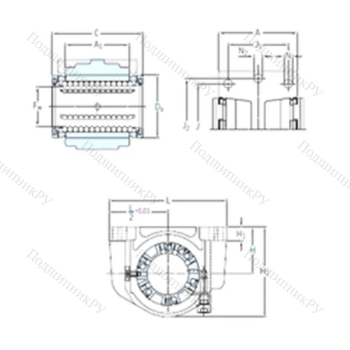 Подшипник шариковый линейный LUCE 16