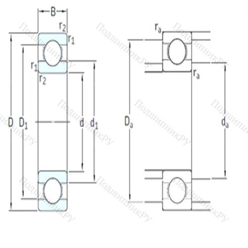 Подшипник шариковый радиальный 6202-2RSLTN 9/HC 5C 3WT