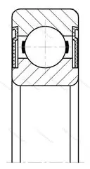 Модификация подшипника 76-180605КС9Ш1 размер 25x62x24 от производителя  ГПЗ-23 Модификация подшипника 76-180605КС9Ш1 размер 25x62x24 от производителя  ГПЗ-23