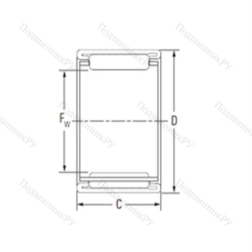 Подшипник игольчатый радиальный BTM 4015