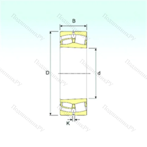 Подшипник роликовый радиальный самоцентрирующийся 241/850 K 30 от производителя  ISB