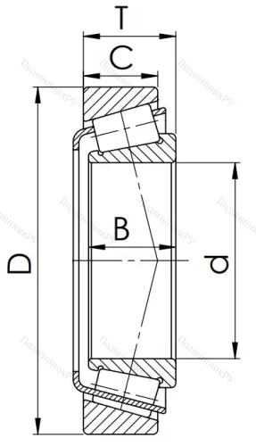 Конический роликовый подшипник 3007213 (33213) в Пензе