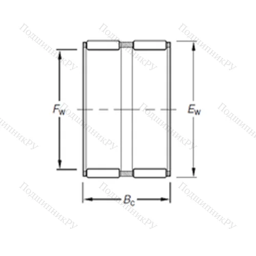 Подшипник игольчатый радиальный K 30X 35X 27HZW