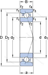 Подшипник 71924 CB/HCP 4A