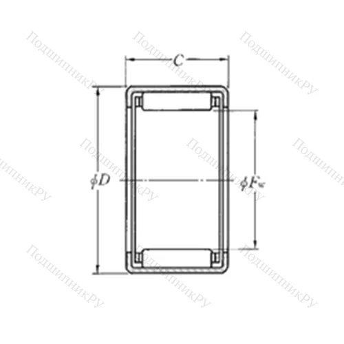 Подшипник игольчатый радиальный DCL 810