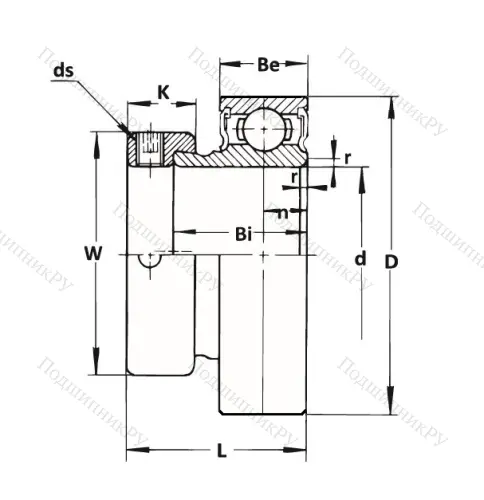 Корпусный подшипник KHR 205 AE в Пензе