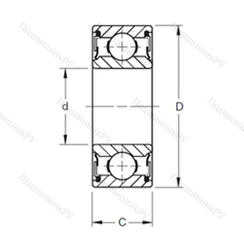 Подшипник шариковый радиальный