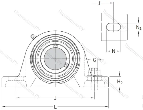 Подшипниковый корпус SYJ 100 TF