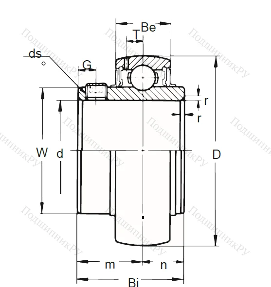 Корпусный подшипник UC 316 в Пензе