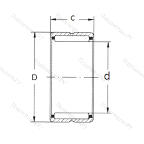 Подшипник игольчатый радиальный NK 85/35