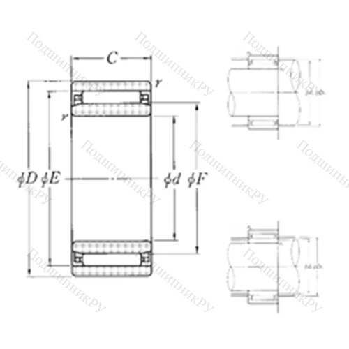 Подшипник игольчатый радиальный NAO-60?90?30