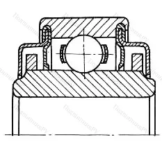 Модификация подшипника 76-770068КС15 размер 8x22x12,7 от производителя  ГПЗ-3 Модификация подшипника 76-770068КС15 размер 8x22x12,7 от производителя  ГПЗ-3