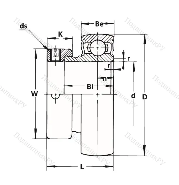 Корпусный подшипник KH 206-20 GAE (ASAHI) в Пензе
