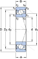 Подшипник S 7007 CE/HCP 4BVG 275