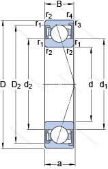 Подшипник S 7205 ACD/HCP 4A