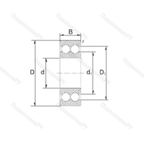 Подшипник шариковый радиально-упорный S 5307