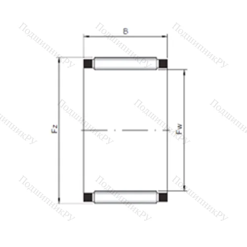 Подшипник игольчатый радиальный K 24x28x17 от производителя  FBJ