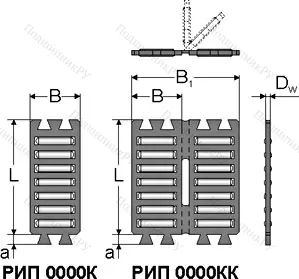 Подшипник  РИП3525 (FF 3525) размер 25x75x3,5 от производителя  МПЗ