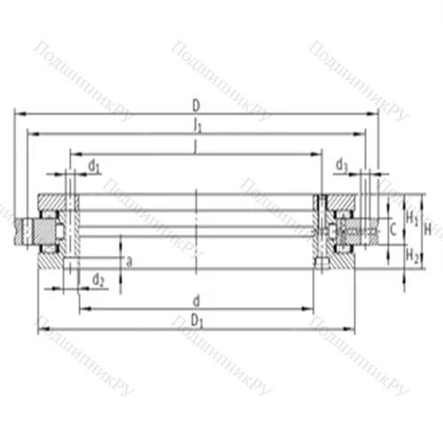 Подшипник комбинированный YRT 120