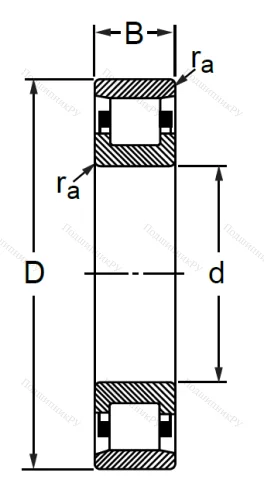 Цилиндрический роликовый подшипник 2319 Л (N 319 M) в Пензе