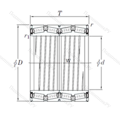 Подшипник роликовый радиально-упорный 47TS 815533A от производителя  KOYO Подшипник роликовый радиально-упорный 47TS 815533A от производителя  KOYO