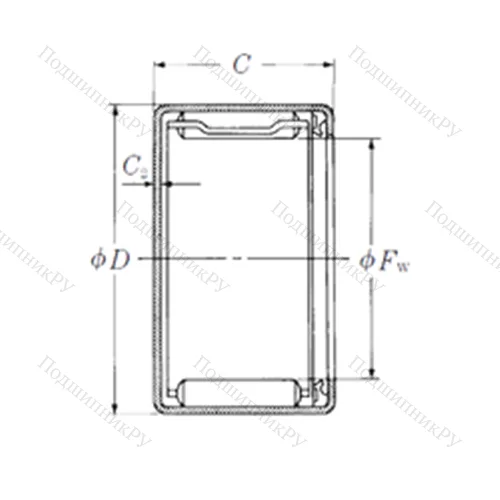 Подшипник игольчатый радиальный MFJT-3522