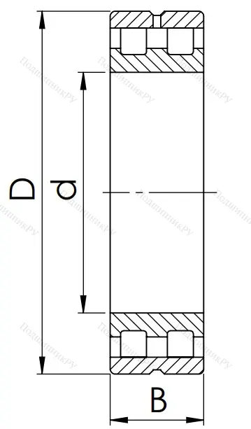 Двухрядный роликовый подшипник 5-3182112 Л (NN 3012 MKP 5) в Пензе