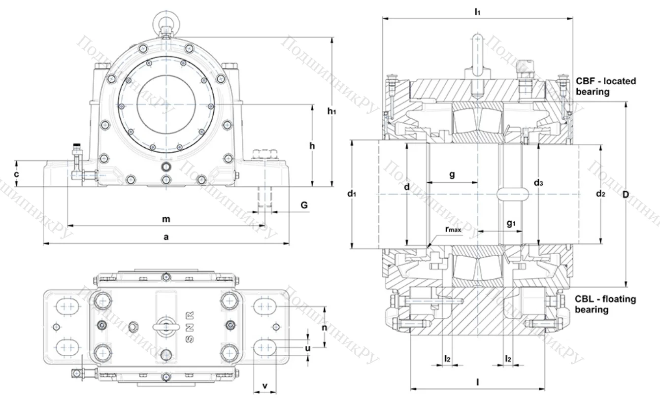 Подшипниковый корпус SNOE 224 CAL