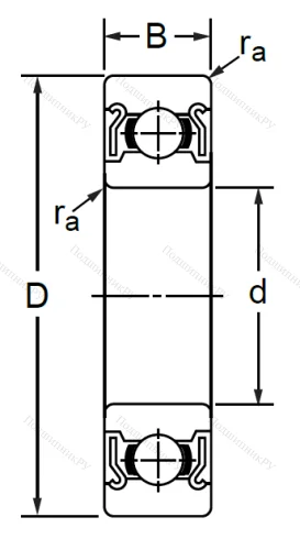 Однорядный шариковый подшипник SS 6309 ZZ (80309 Ю ГОСТ) в Пензе