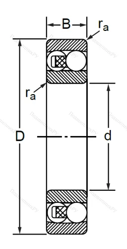 Двухрядный шариковый подшипник 1608 Л (2308 M) в Пензе Двухрядный шариковый подшипник 1608 Л (2308 M) в Пензе
