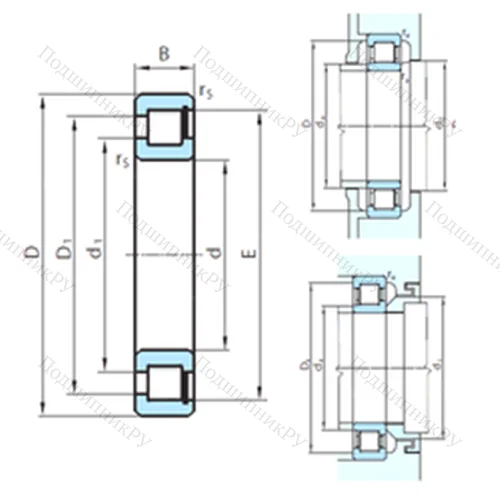 Подшипник роликовый радиальный PSL 412-202