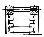 Модификация подшипника 864915 размер 74x106x57,9 от производителя  ГПЗ-4