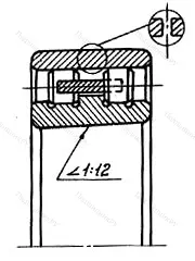 Модификация подшипника 6-3182110 размер 50x80x23