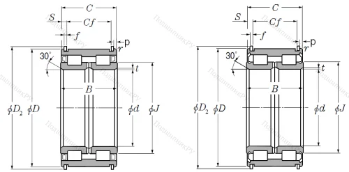 Двухрядный роликовый подшипник SL 04 5014 LLNR NTN от производителя  NTN