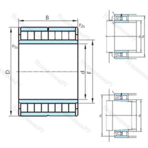 Подшипник роликовый радиальный NNU 6934V