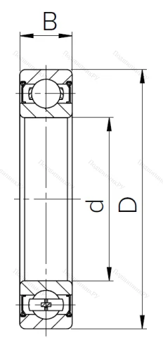 Шариковый однорядный подшипник 80301 (6301 ZZ) в Пензе