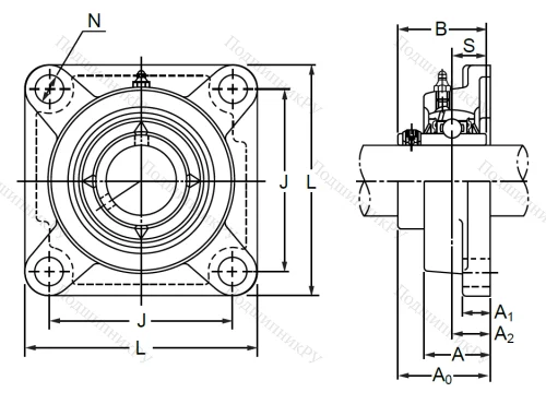 Подшипниковый корпус  F 316 в Пензе