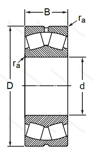 Сферический роликовый подшипник 3616 (22316 MBW 33) в Пензе